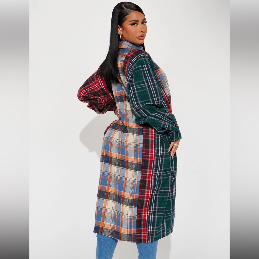 Long jacket multicolor size S